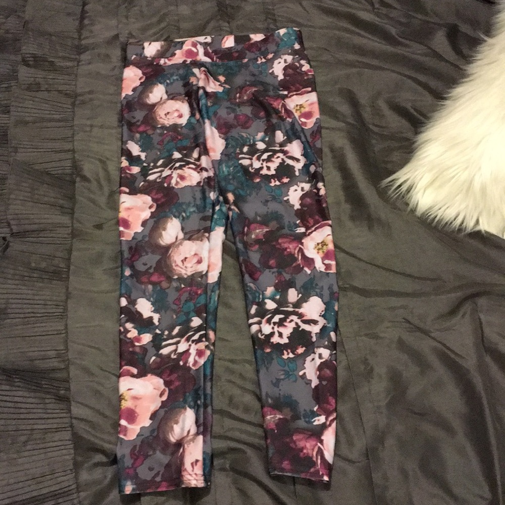 american eagle floral leggings